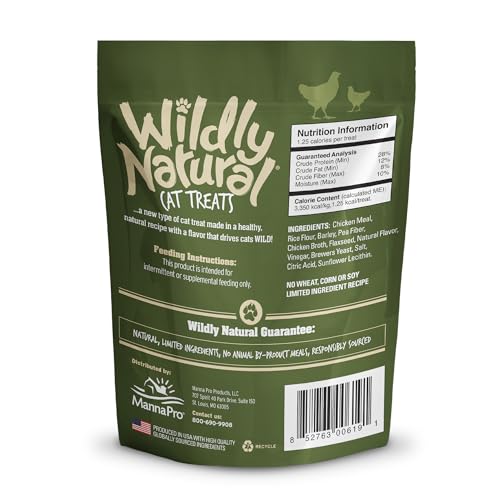Wildly Natural Cat Treats, Chicken Flavor, 2.5 oz