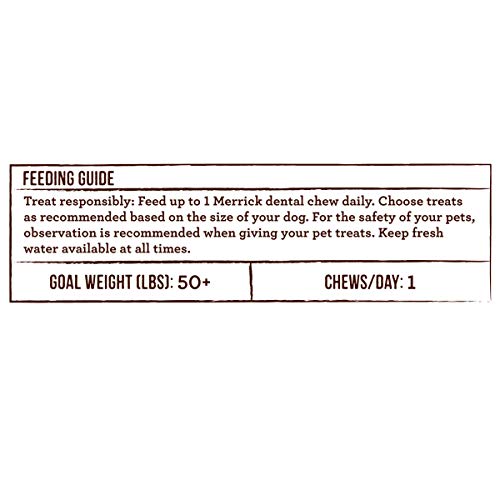 Merrick Fresh Kisses Natural Dental Chews Infused With Coconut And Botanical Oils For Large Dogs Over 50 Lbs - 22 ct. Box