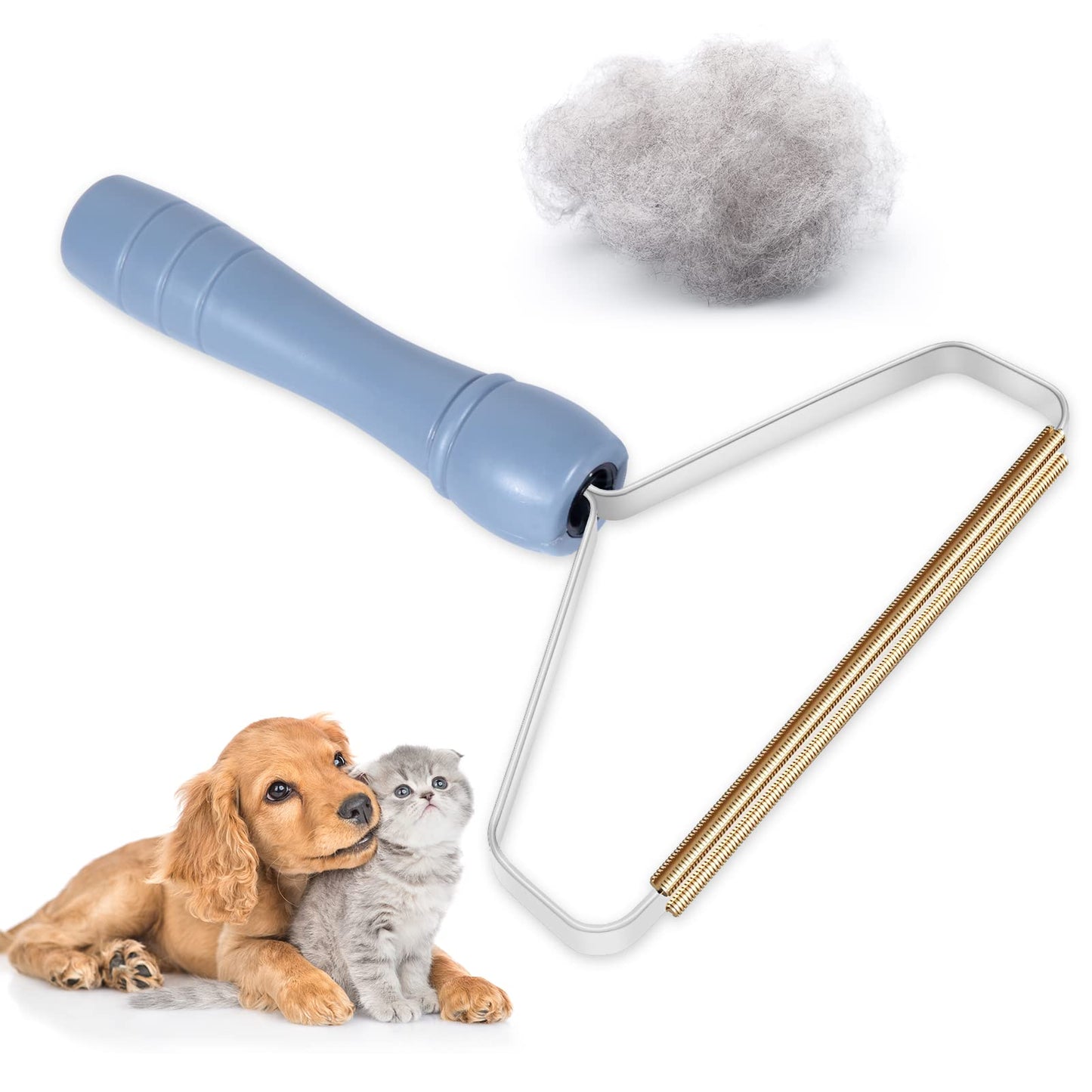 VIWIK Dog Hair Remover and Cat Hair Remover for Clothes, Cleaner Pro Pet Hair, Lint Remover, Lint Cleaner Pro, Lint Shaver, Portable Fur Remover Tool for Clothes Rugs, Carpet Rake (1PCS-Grey)