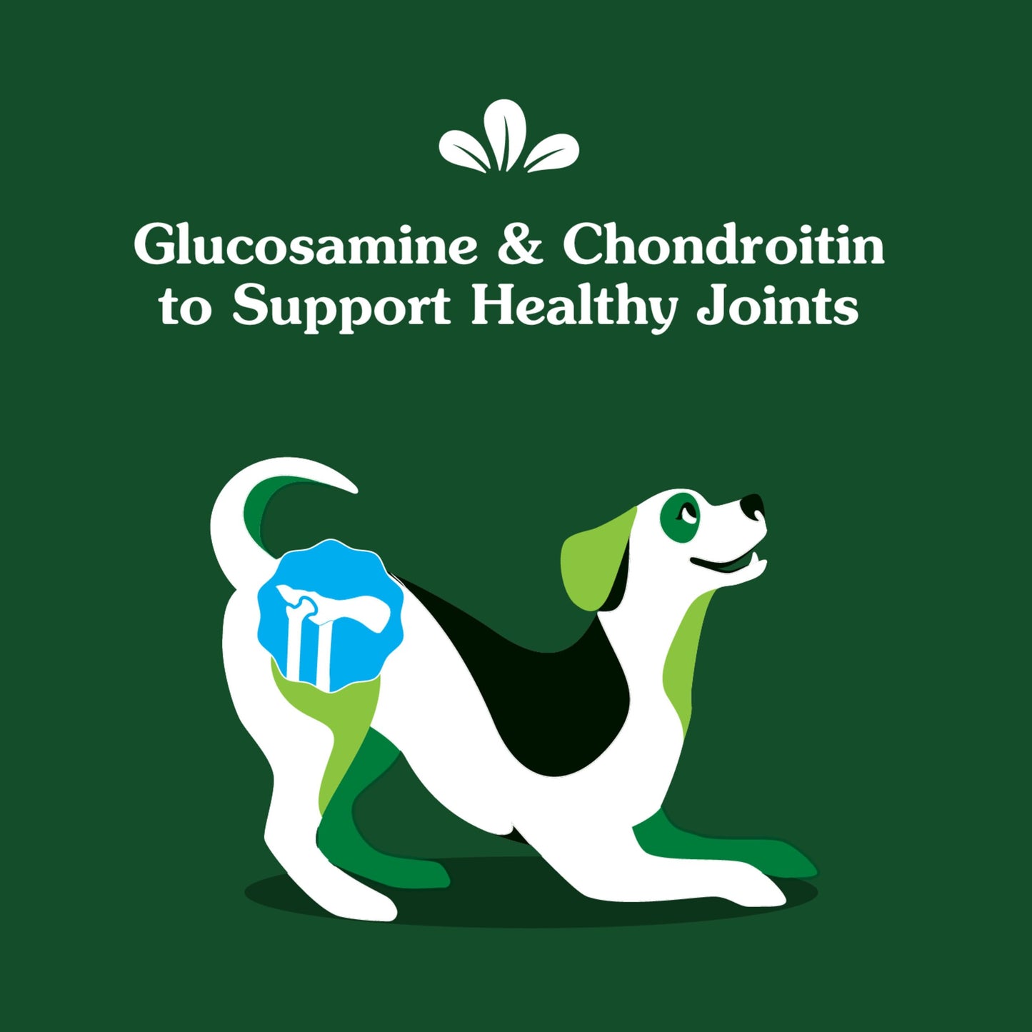 Greenies Supplements Hip and Joint Supplements for Dogs, Chicken Flavor, 6.08 oz. 30-Count