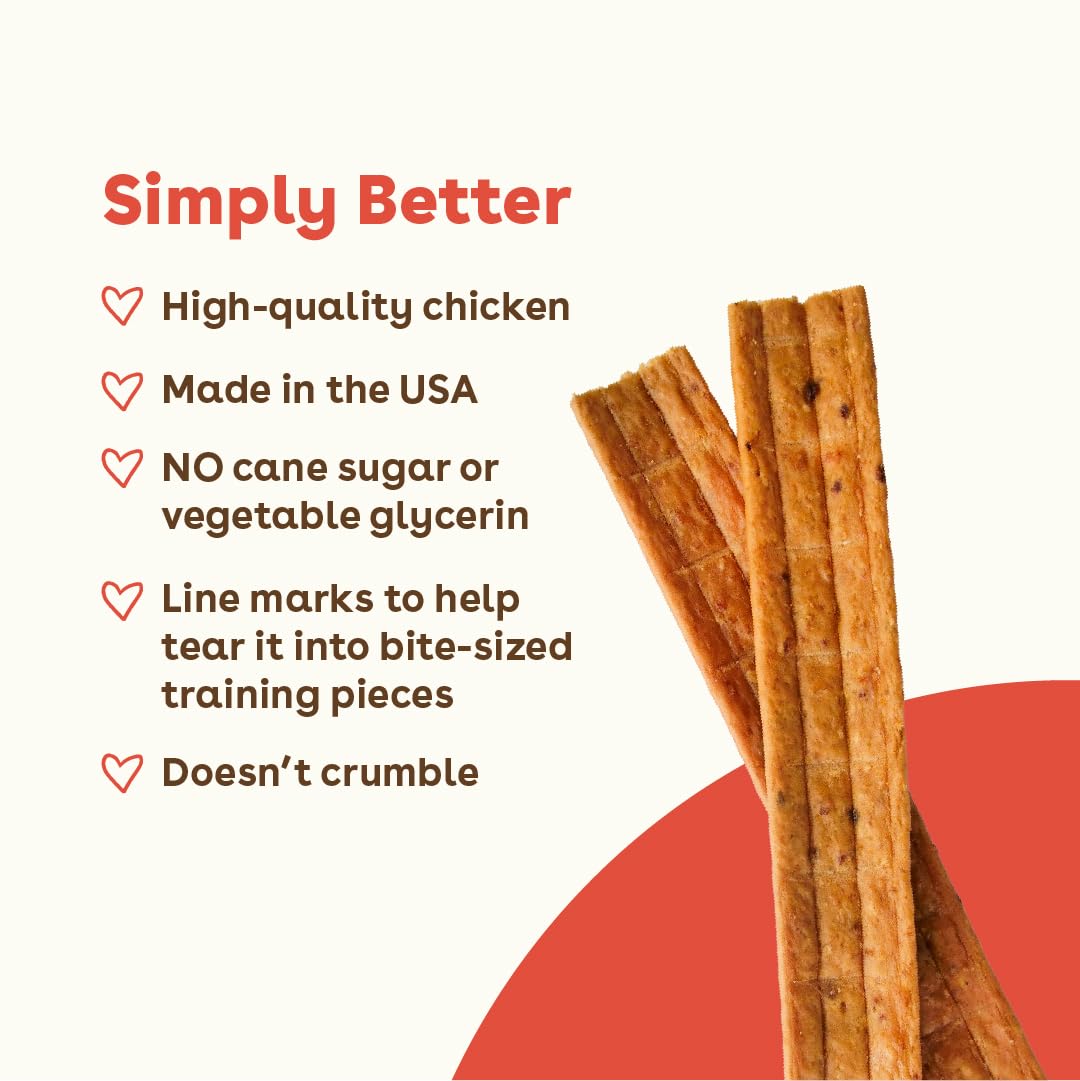 Pupford Chicken Jerky for Dogs & Puppies, All-Natural, Healthy Dog Treats, No Fillers, Made in USA (10 oz)
