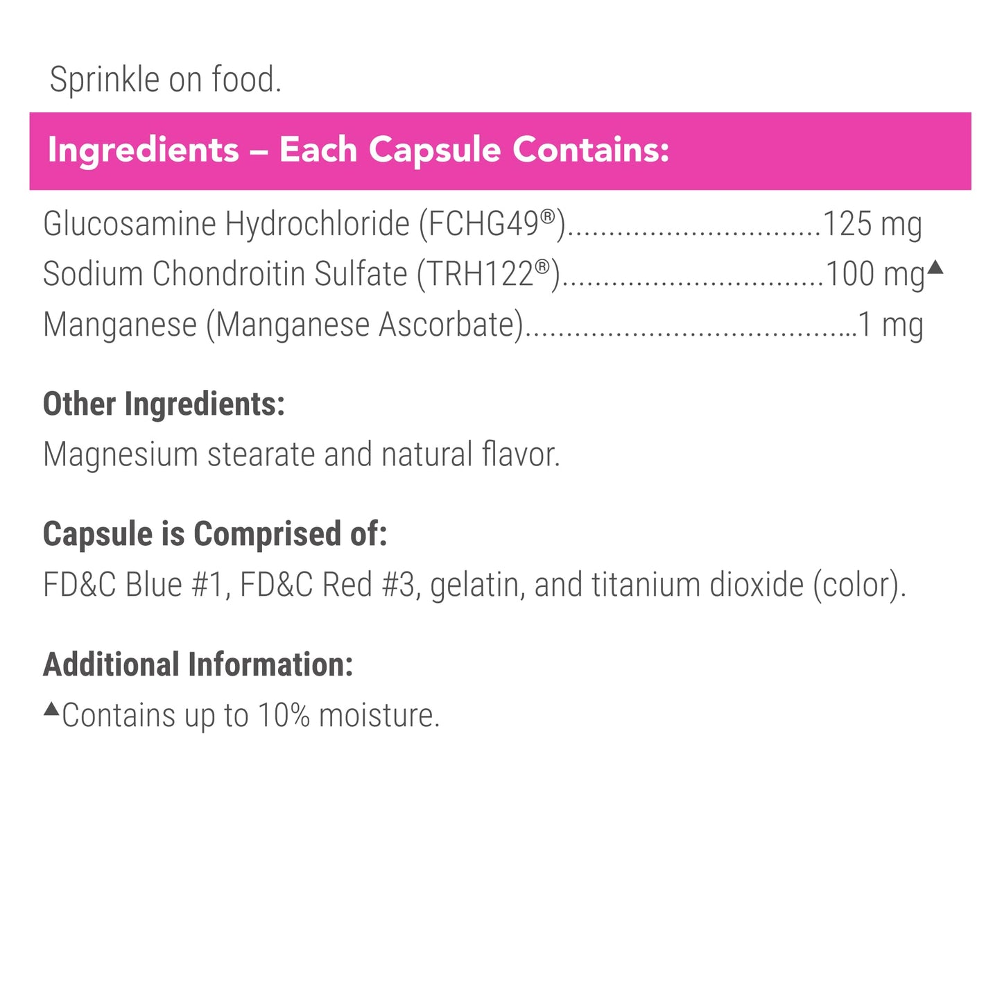 Nutramax Cosequin 80 Sprinkle Capsules for Cats