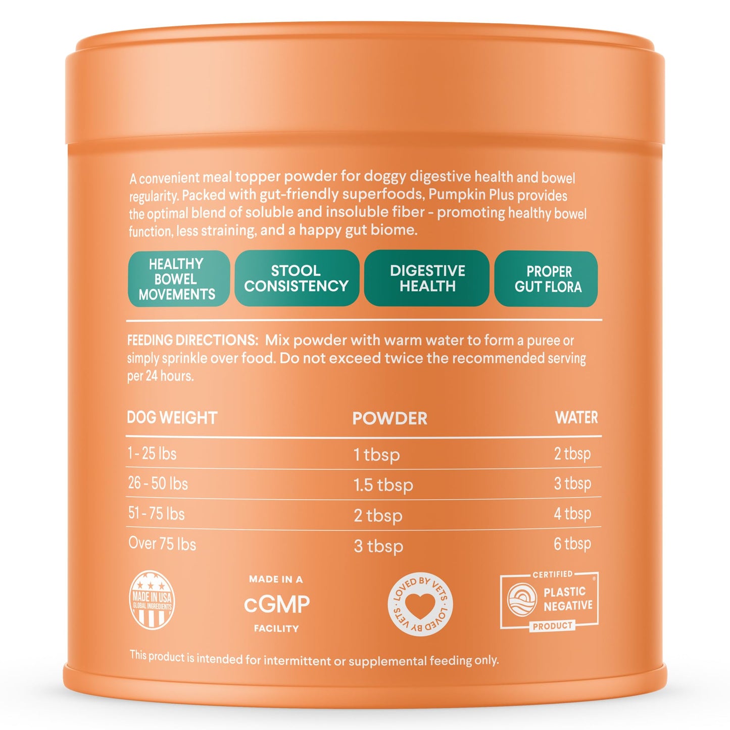 Finn Pumpkin Plus: Daily Digestive Support & Fiber-Rich Topper for Dogs | Promotes Regularity & Gut Health with Superfoods