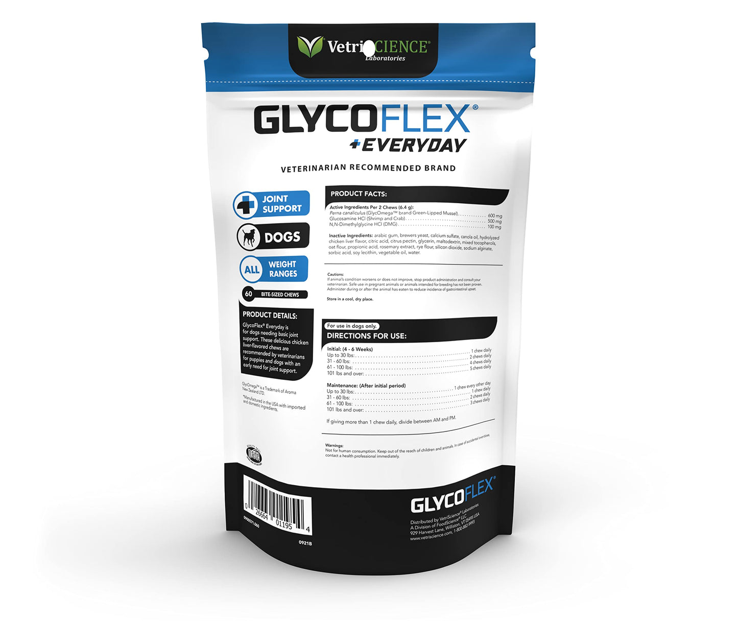 VETRISCIENCE Laboratories 0900571.060 Glycoflex Everyday