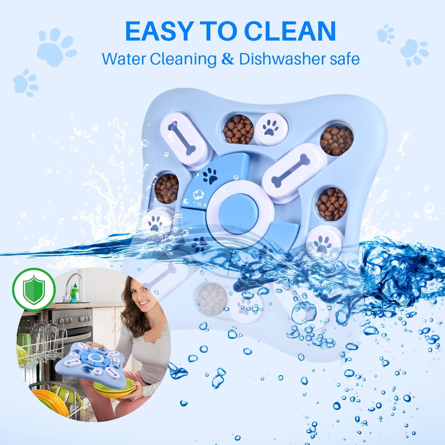 AVOAR Interactive Dog Puzzle Toys for Large Medium Small Smart Dogs, Squeaky Dog Enrichment Toys Mentally Stimulation Toys for Training, Dog Treat Chew Toy Gifts for Puppy&Cats