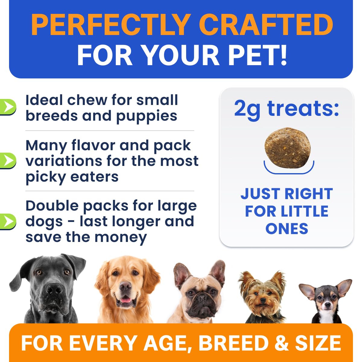 (Extra Strength) Calming Melatonin for Dogs Sleep - 6mg Dog Melatonin Chews for Small & Large Dogs, Puppy Melatonin Treats - Calming Aid for Dogs - Medium Doggie Sleeping Pills - 120 Treats