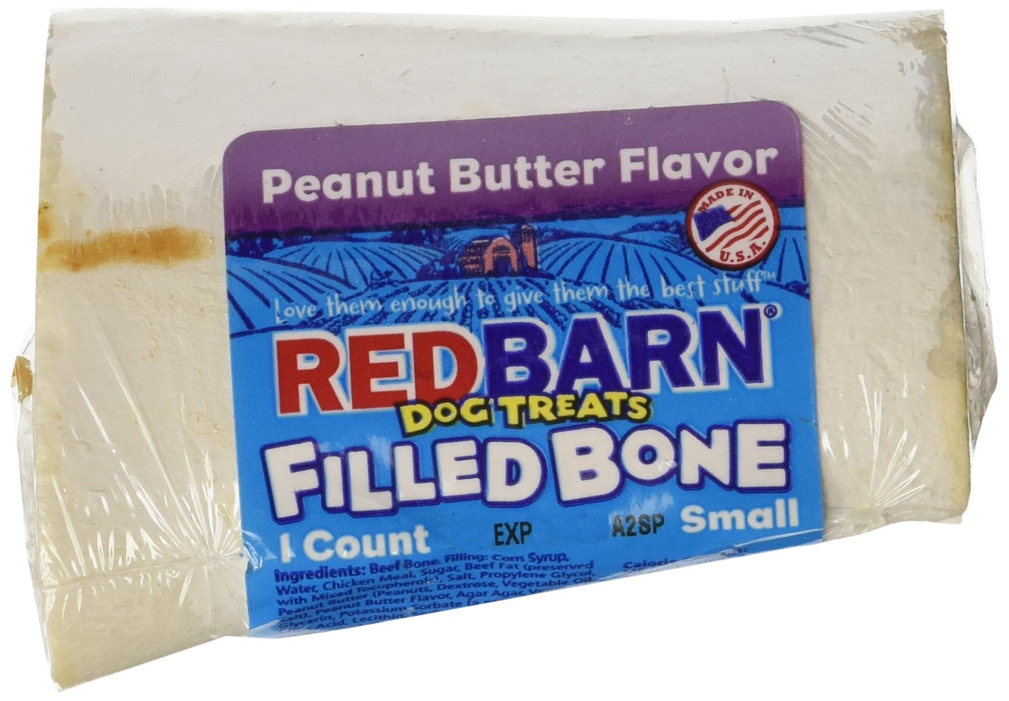 Redbarn Pet Products Small Filled Bone Peanut Butter, 1 Bone