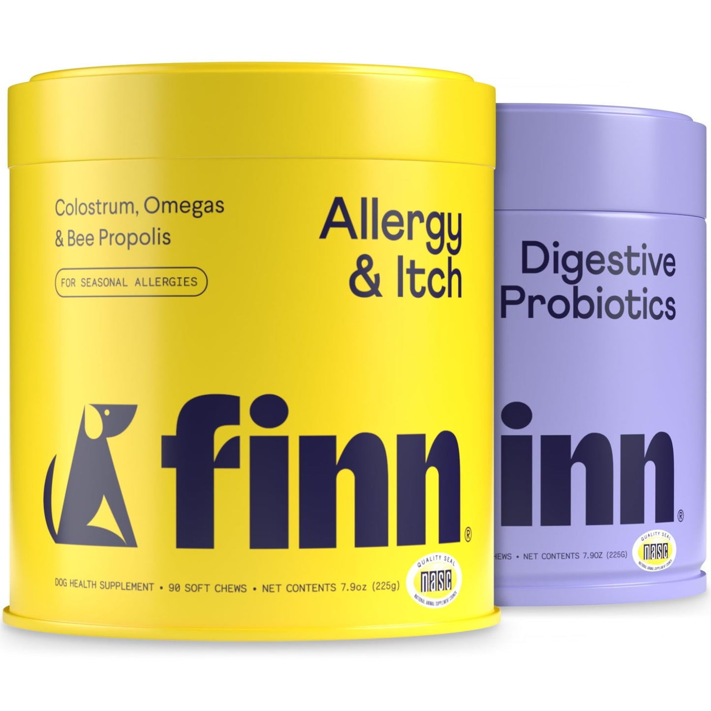 Finn Comfy Pup Bundle | Allergy & Itch + Digestive Probiotics