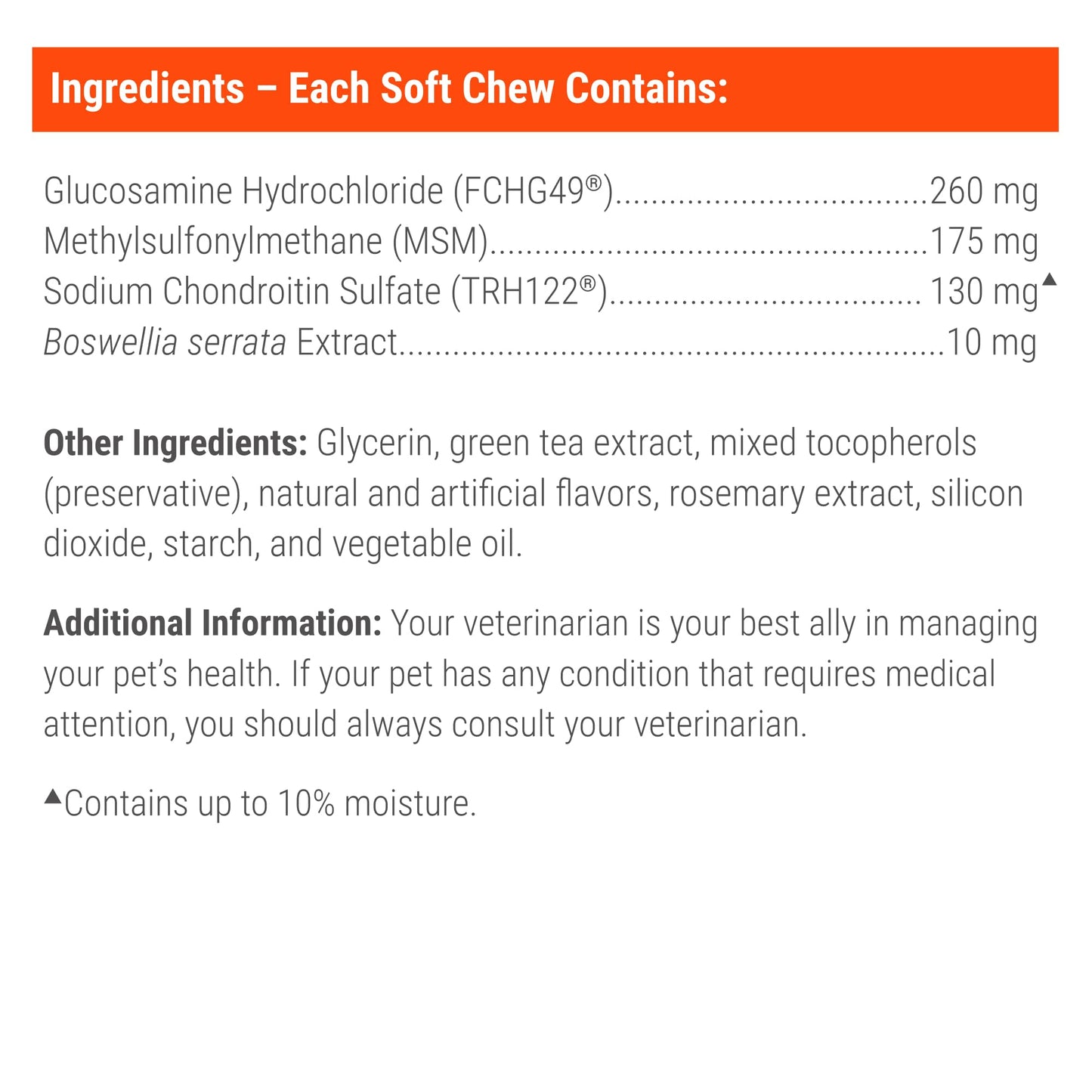 Nutramax Laboratories Cosequin Plus MSM & Boswellia Mini Sized Soft Chews