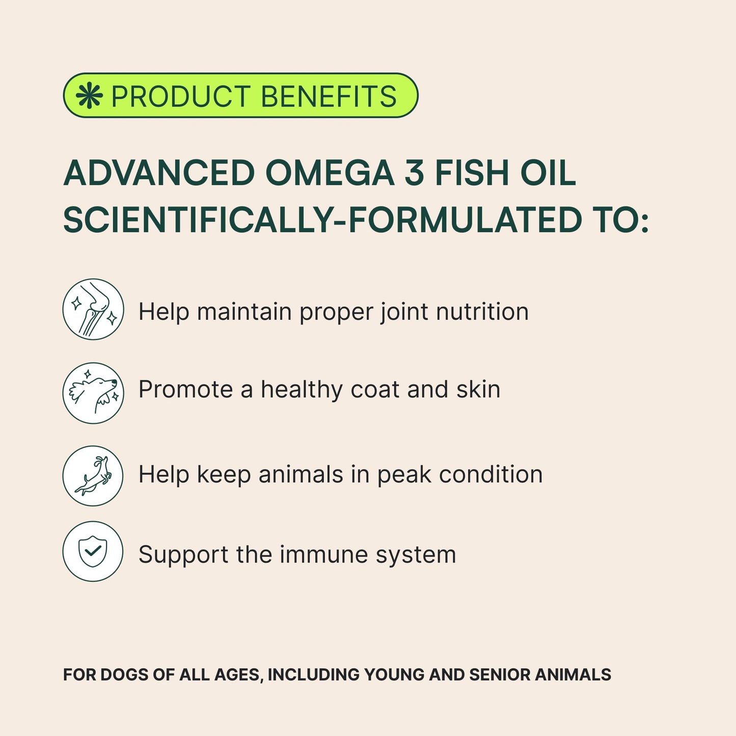 Wuffes Advanced Omega 3 Fish Oil for Dogs, Natural EPA & DHA Fatty Acids, Supports Healthy Skin and Coat, Joint Nutrition, Digestion & Immune System - 100% Pure Wild Alaskan Fish Oil - 8 Oz