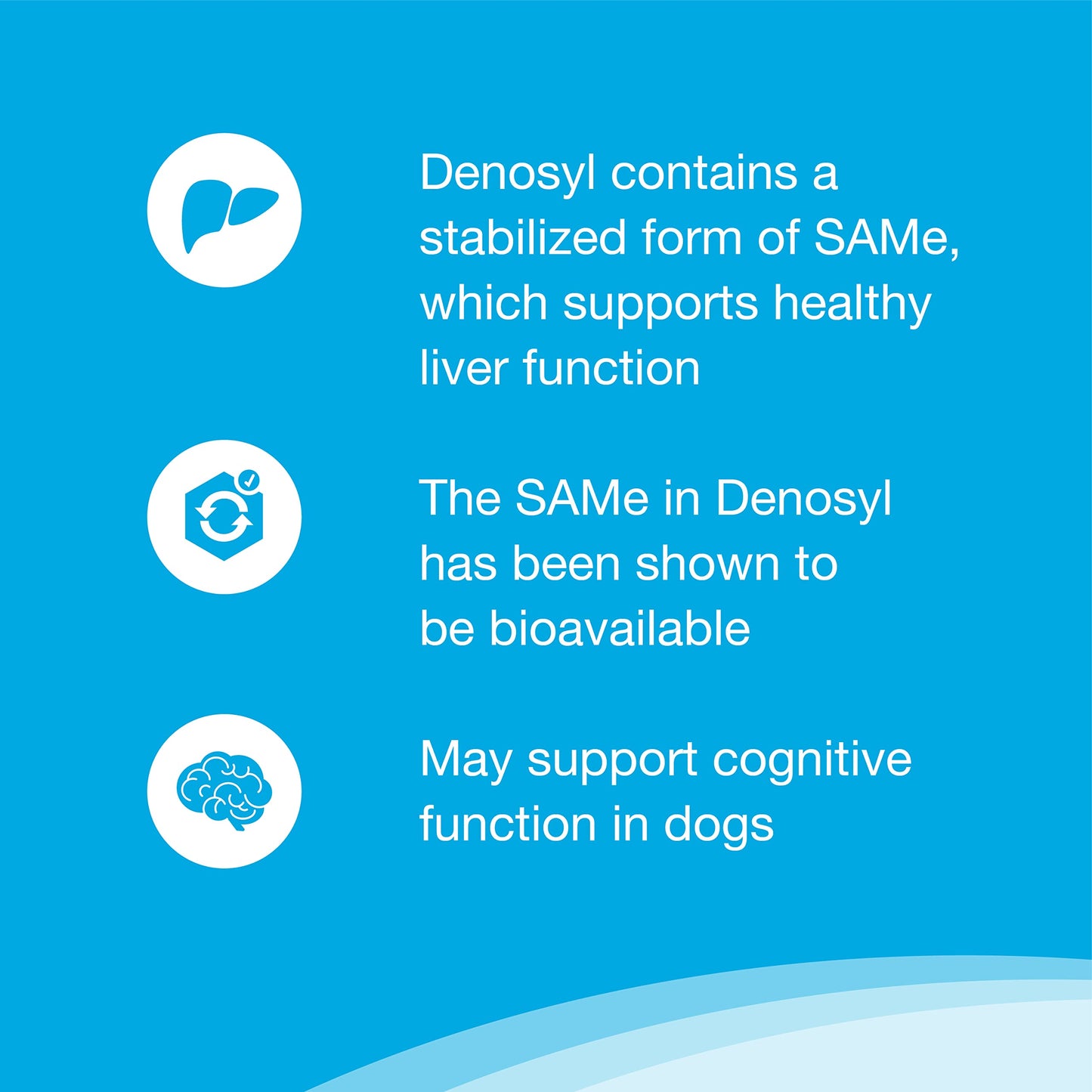 Nutramax Denosyl Liver and Brain Health Supplement for Medium Dogs - With S-Adenosylmethionine (SAMe), 30 Tablets