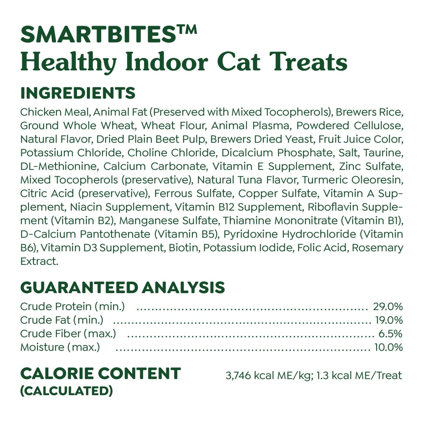 Greenies Feline Smartbites Healthy Indoor Natural Treats for Cats, Tuna Flavor, 4.6 oz. Pouch (Pack of 1)