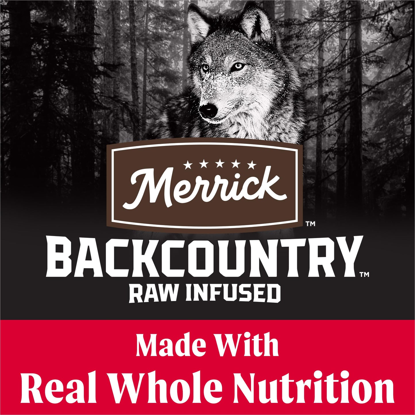 Merrick Backcountry Grain Free Dry Adult Dog Food Kibble With Freeze Dried Raw Pieces, Great Plains Red Recipe - 4.0 lb. Bag
