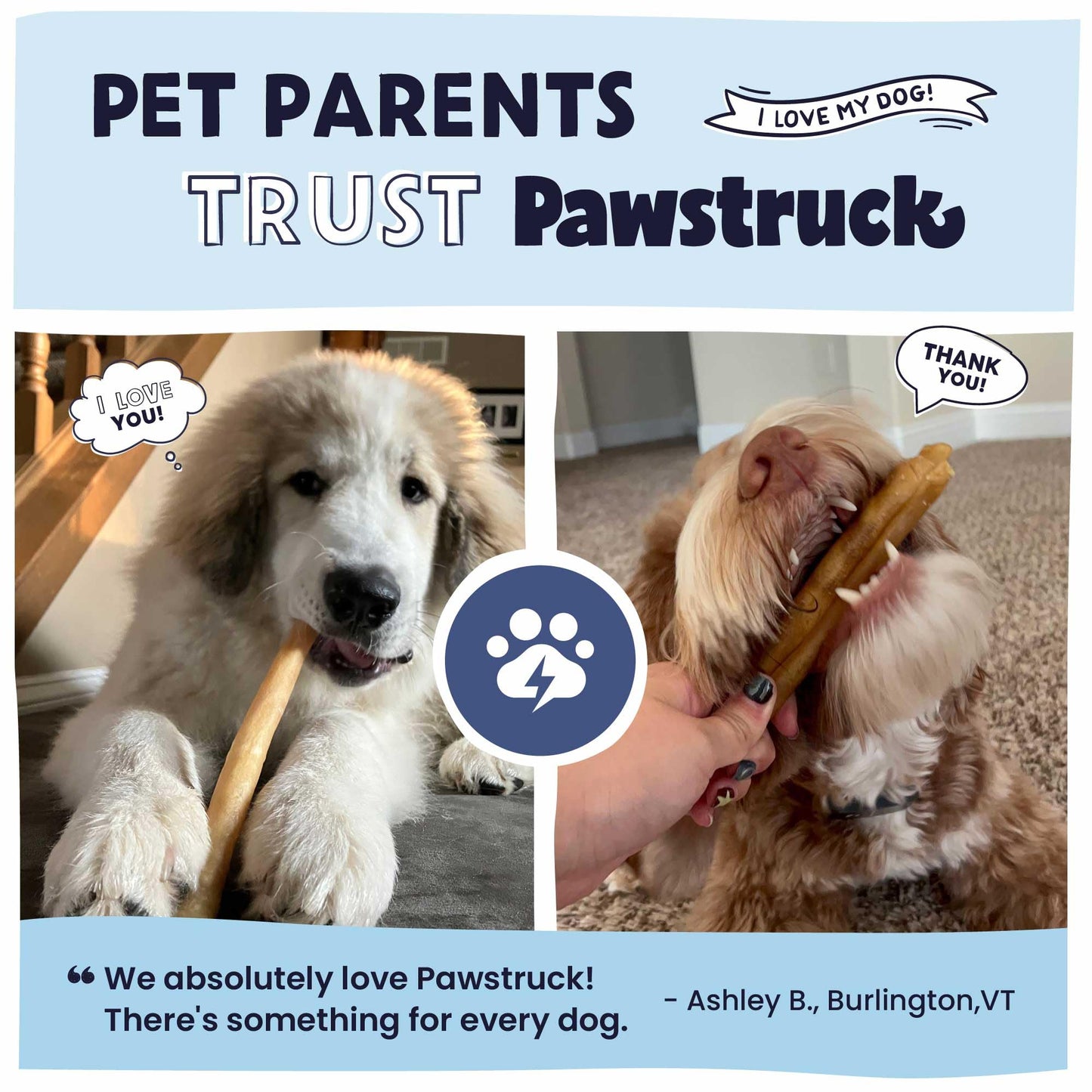Pawstruck 2-in-1 Collagen Wrapped Jerky Natural Treats for Dogs - 5 Large Sticks - Limited Ingredient Grain Free Long Lasting for Small, Medium, and Large Dogs