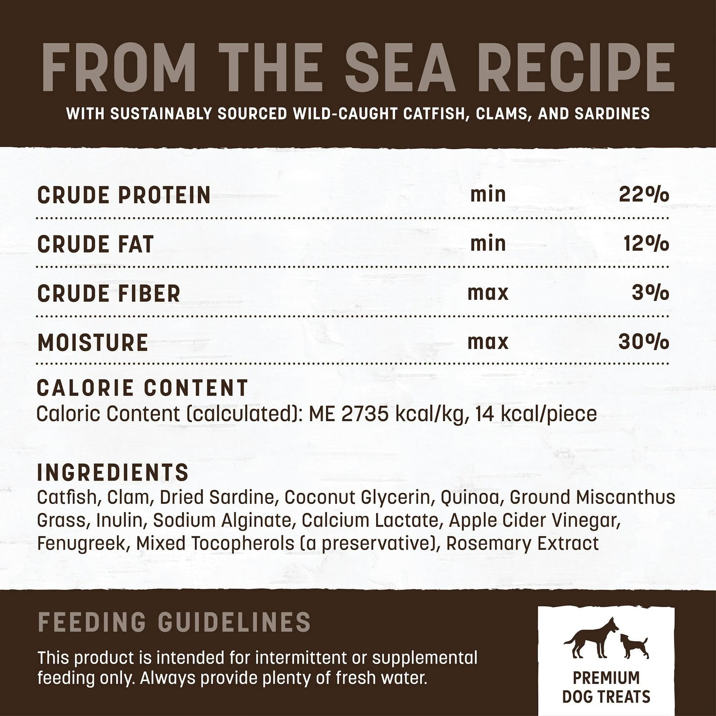 Earth Animal Wisdom Air-Dried Jerky from The Sea Recipe | Dog Treats | Dog Snacks | Premium Natural Fish Jerky Strips | 4 oz |Made in The USA (Pack of 1)