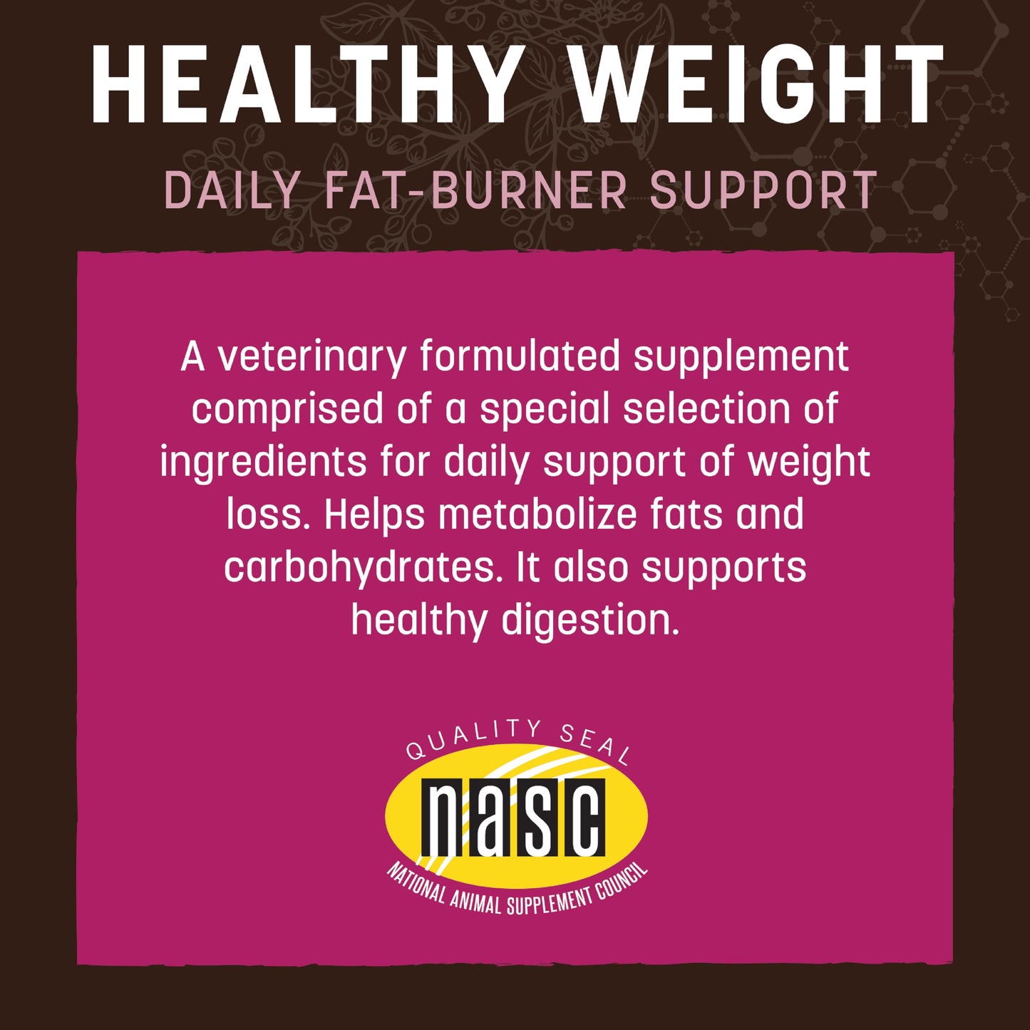 Earth Animal Healthy Weight Nutritional Supplement for Dogs & Cats | Made in The USA with Natural Ingredients | 8 oz
