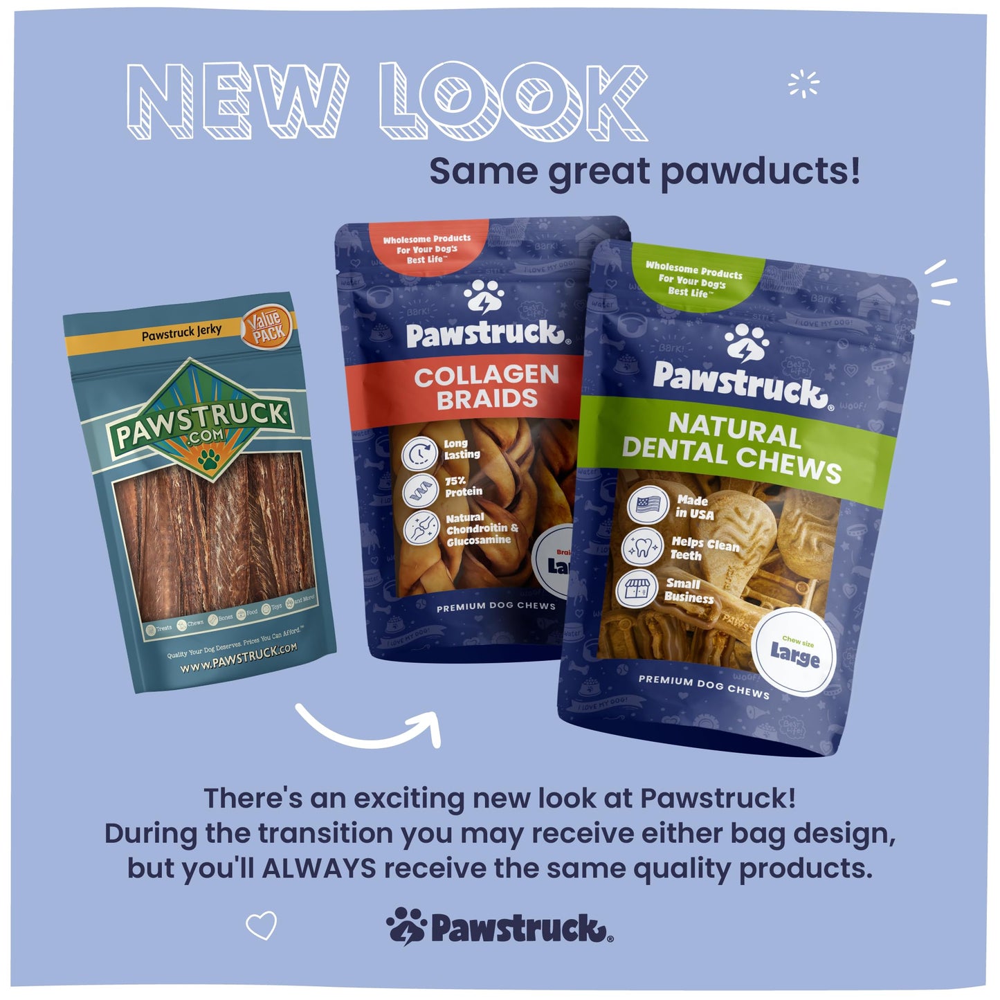Pawstruck Bully Slices Premium Rawhide Chew Sticks, Peanut Butter Flavor - Low Fat, High Protein, Long-Lasting Treat for Dogs - No Artificial Ingredients - 1 lb Bag - Packaging May Vary