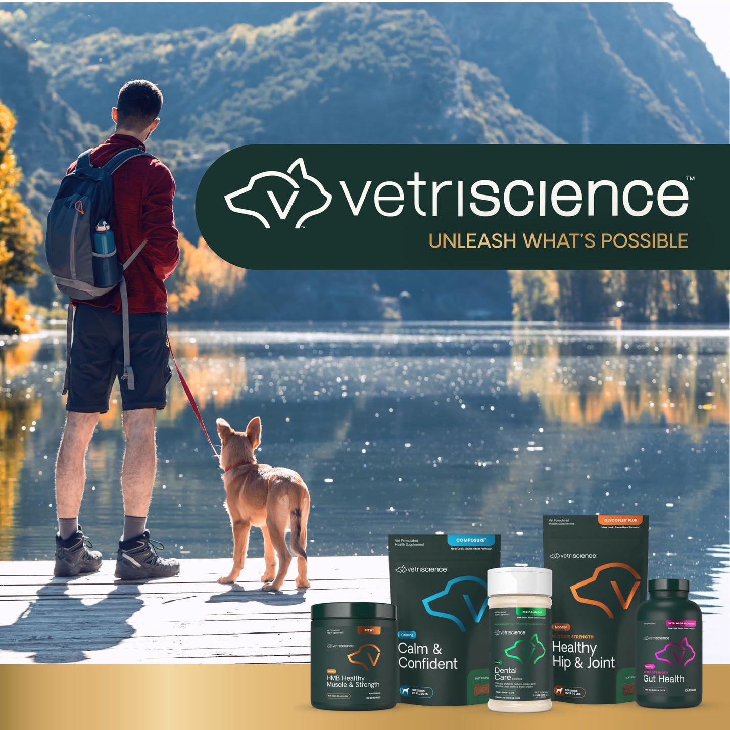 VetriScience GlycoFlex Ultimate Strength Healthy Hip & Joint Glucosamine Supplements for Dogs, with MSM, Chondroitin & Green-Lipped Mussel, Soft Chews, Duck, 120 Count - New Look
