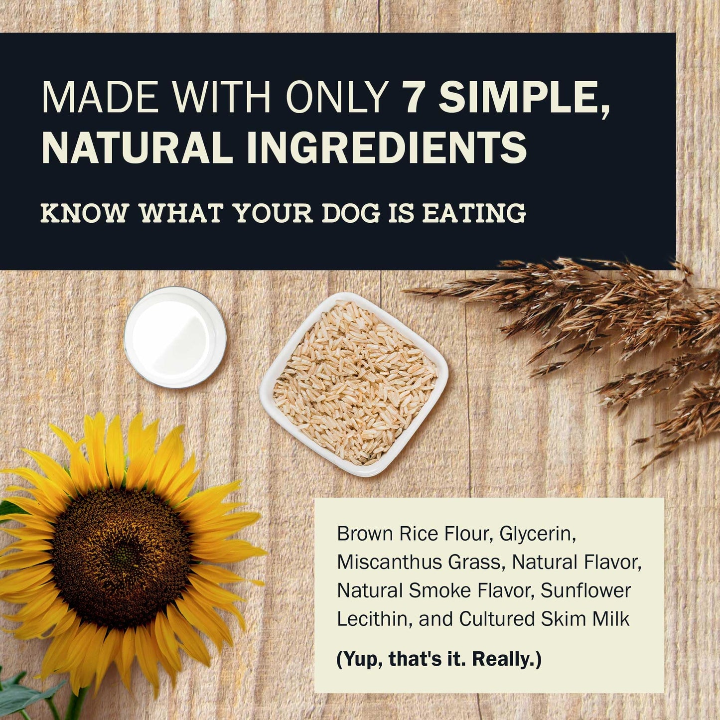 Redbarn Natural Dur-A-Bulls Treats for Dogs - 3 Large Tires - Hickory Flavor - Made in USA Long Lasting 100% Digestible No Artificial Ingredients or Plastic