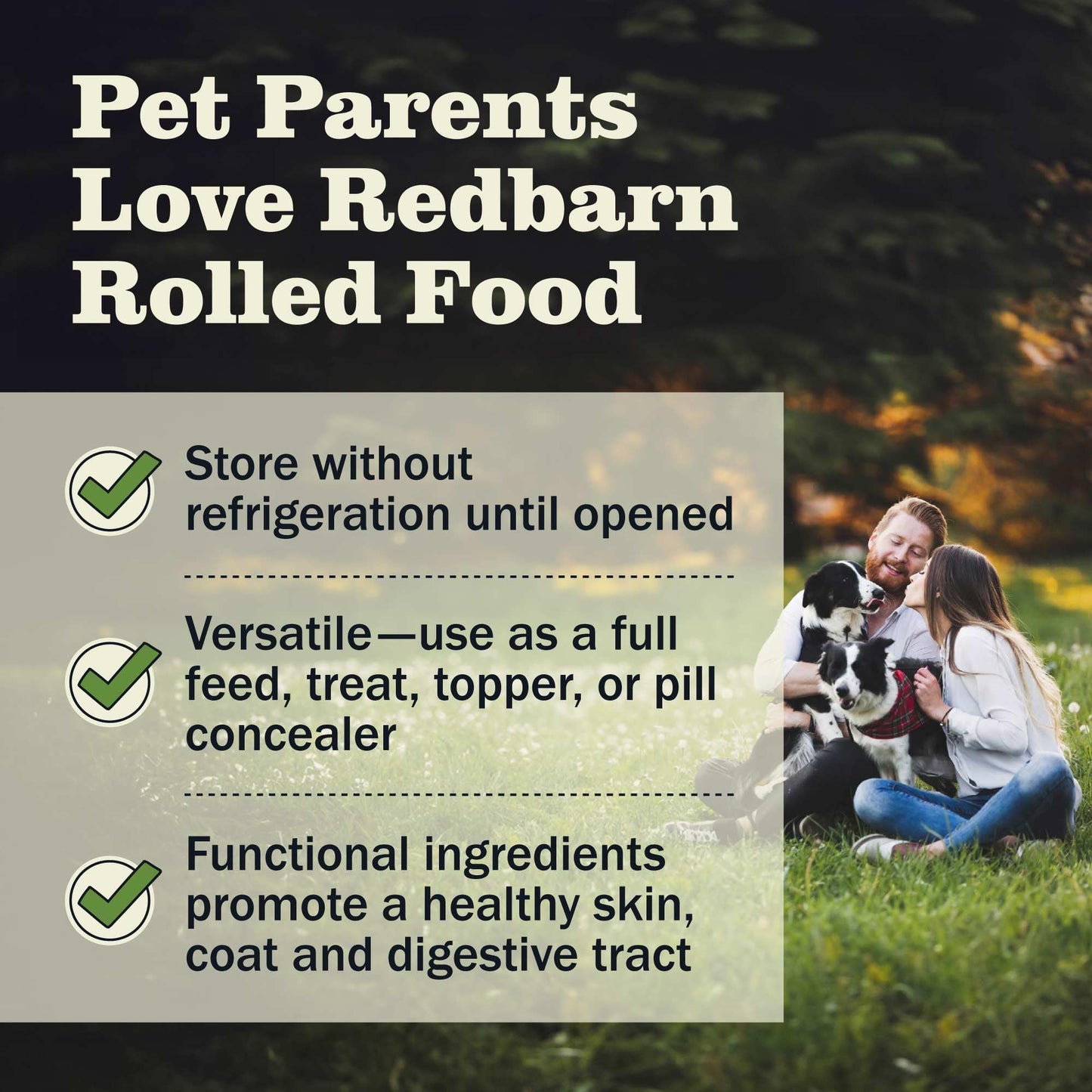 Redbarn Pet Products All-Natural Premium Rolled Dog Food, Chicken Recipe - Soft Semi-Moist Wet Formula for High Protein Diet, Training Rewards, & Treat Pill Concealer - 4 lb, 1 Count