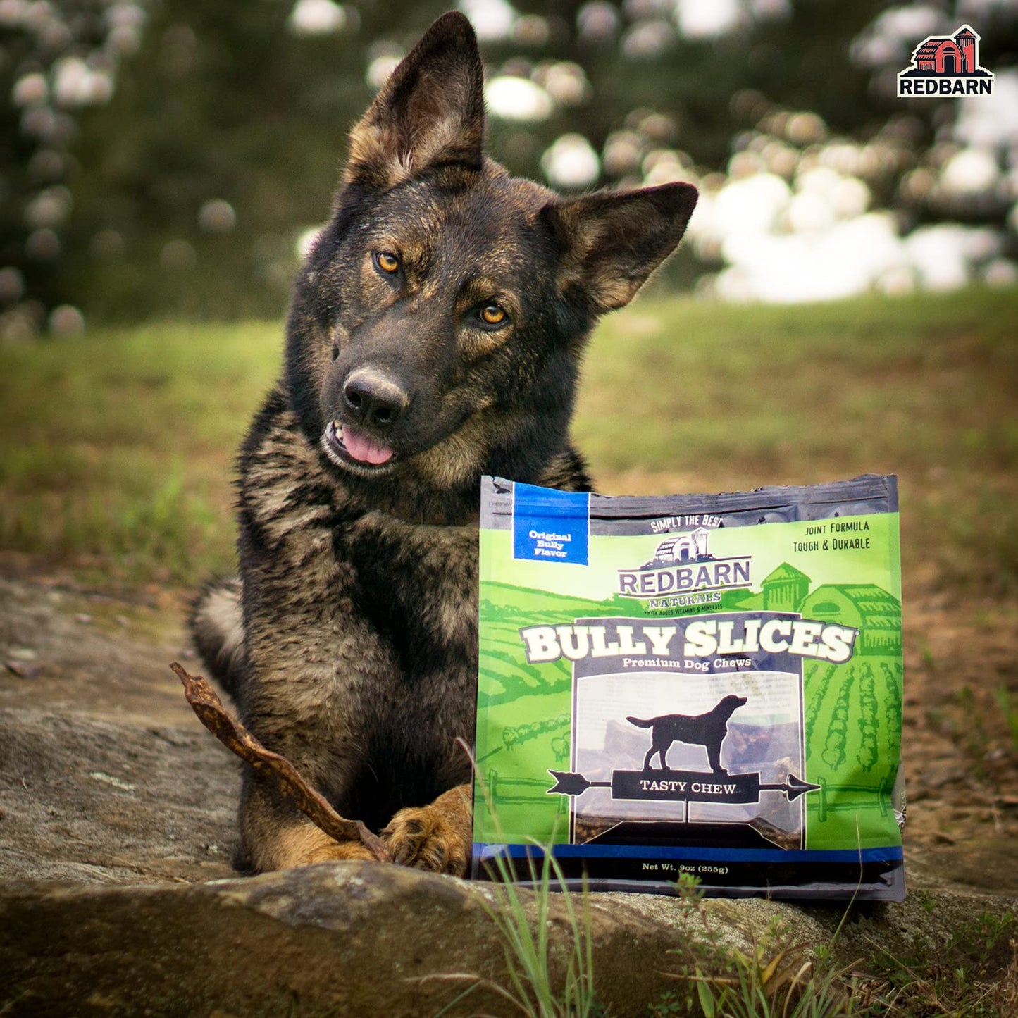 Redbarn Pet Products Bully Slices for Dogs Original Bully Natural Dental Treats 12 Bags