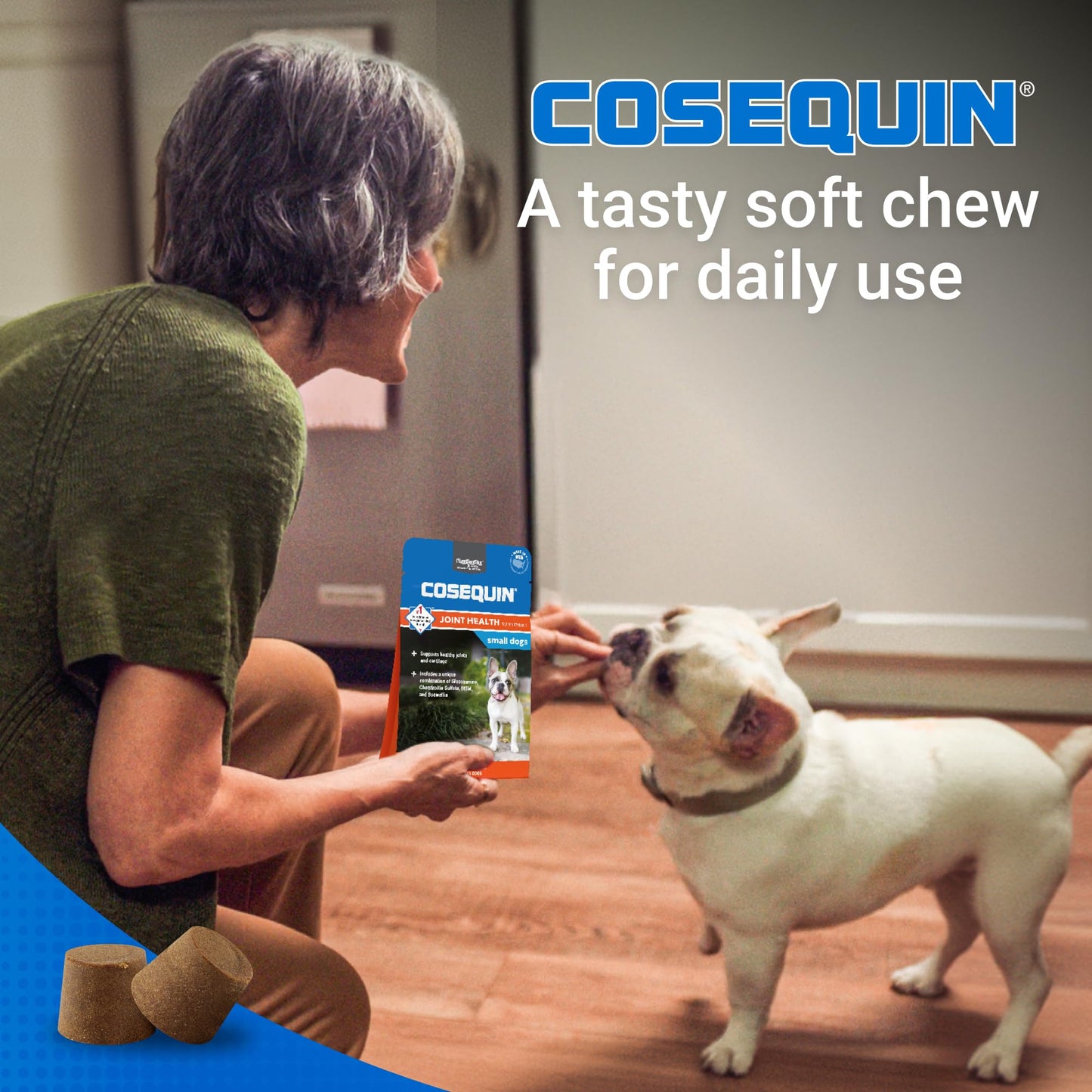 Nutramax Laboratories Cosequin Plus MSM & Boswellia Mini Sized Soft Chews