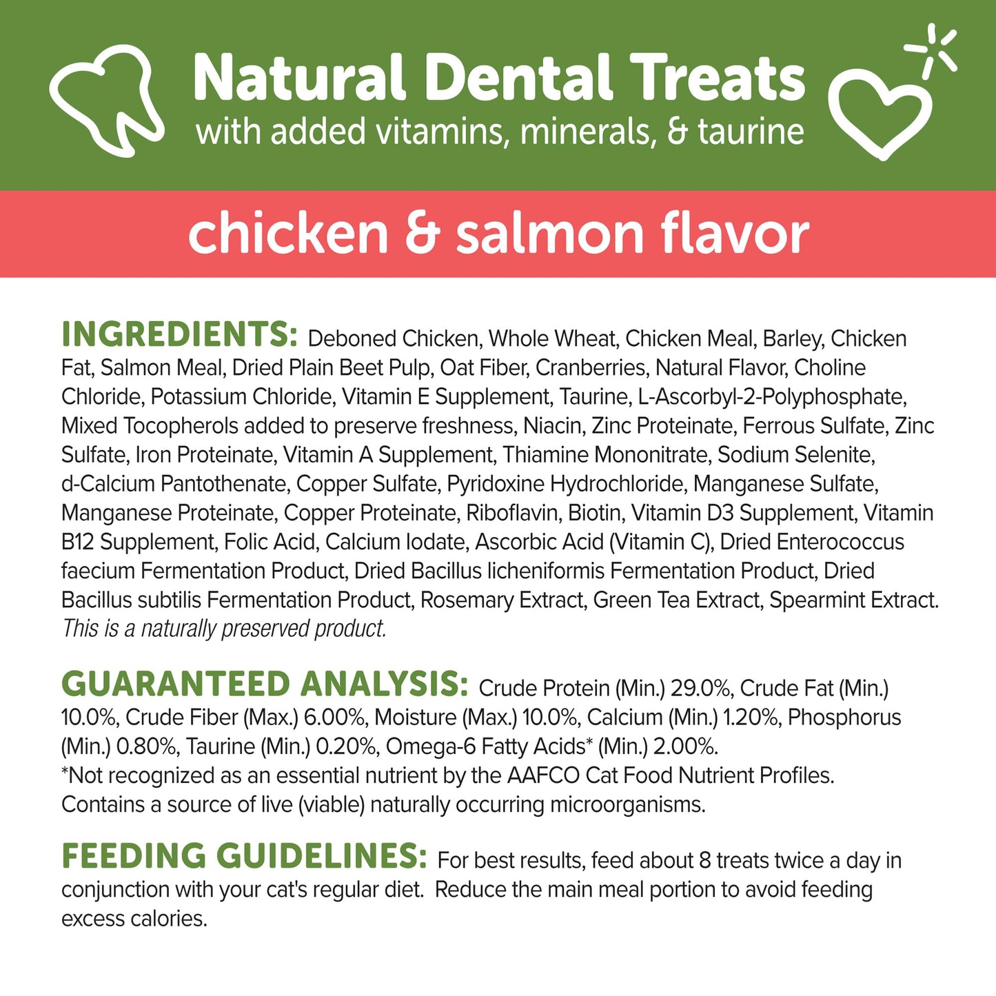 WHIMZEES Wellness Cat Dental Treats, Natural Chews, Chicken and Salmon Flavor, (4.5 Ounce Bag)