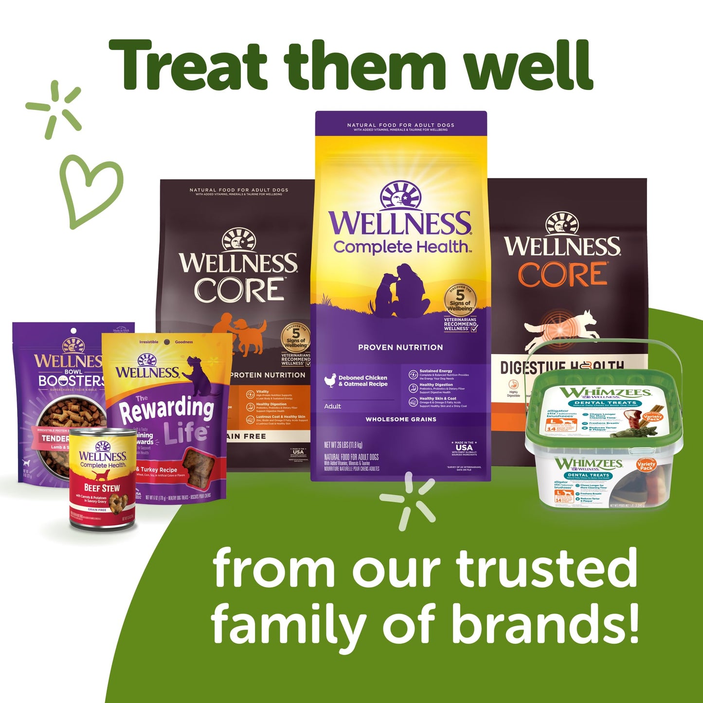 Whimzees Wellness Stix Dog Dental Treats, Natural Chews, Small Size Stick, (28 Count)