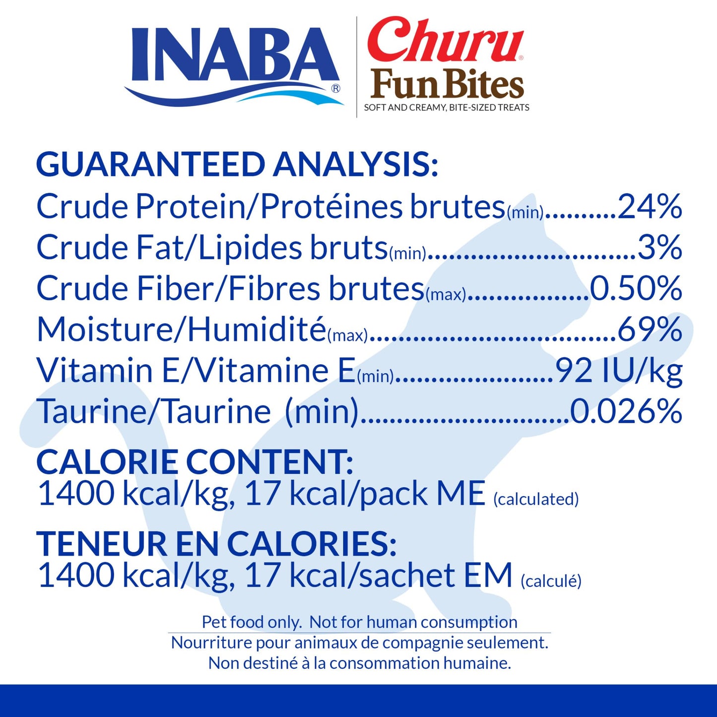 INABA Churu Fun Bites for Cats, Soft & Chewy Cat Treats with Taurine, 0.42 Ounces Each Tetra, 18 Tetras (3 per Bag), Tuna Recipe
