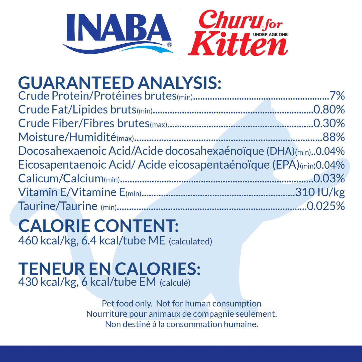 INABA Churu for Kittens, Grain-Free Creamy, Purée Lickable Cat Treats with DHA, EPA, Vitamin E & Taurine, 0.5 Ounces Each, 24 Tubes (4 per Pack), Chicken Recipe