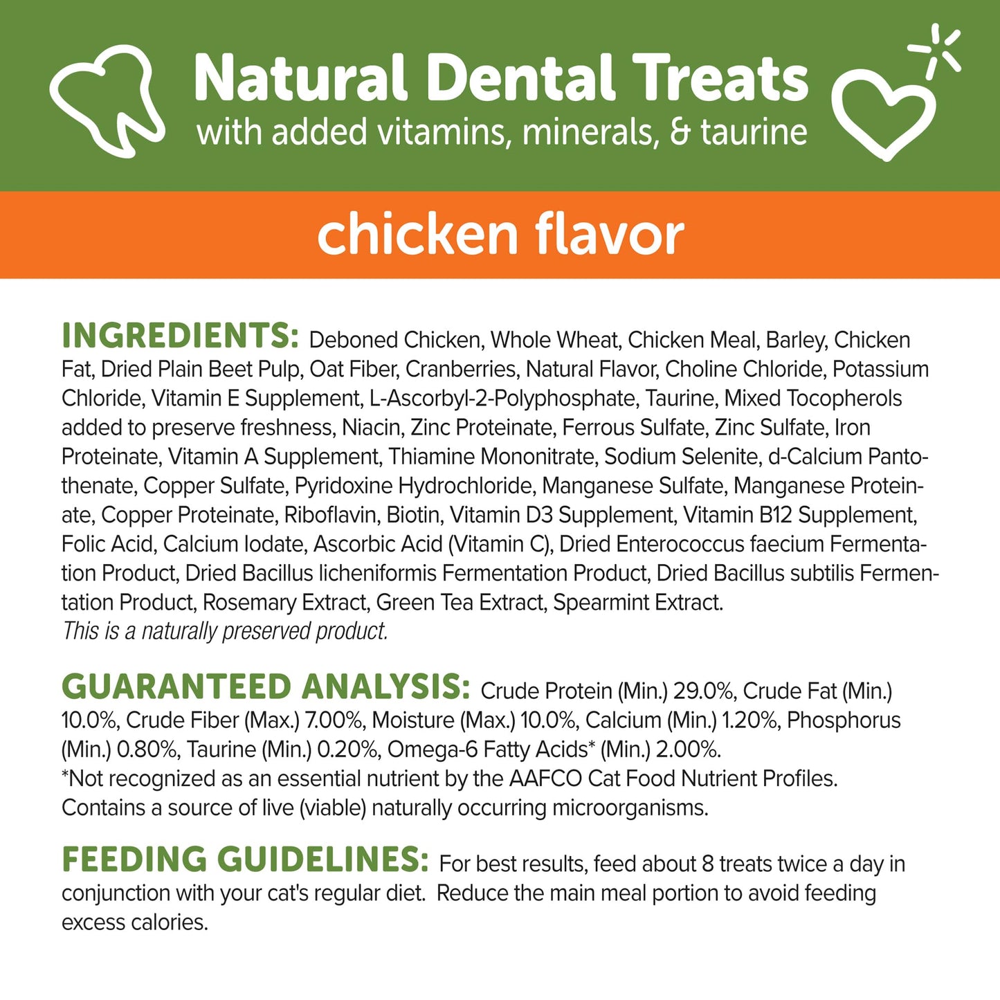 WHIMZEES Wellness Cat Dental Treats, Natural Chews, Chicken Flavor, (4.5 Ounce Bag)