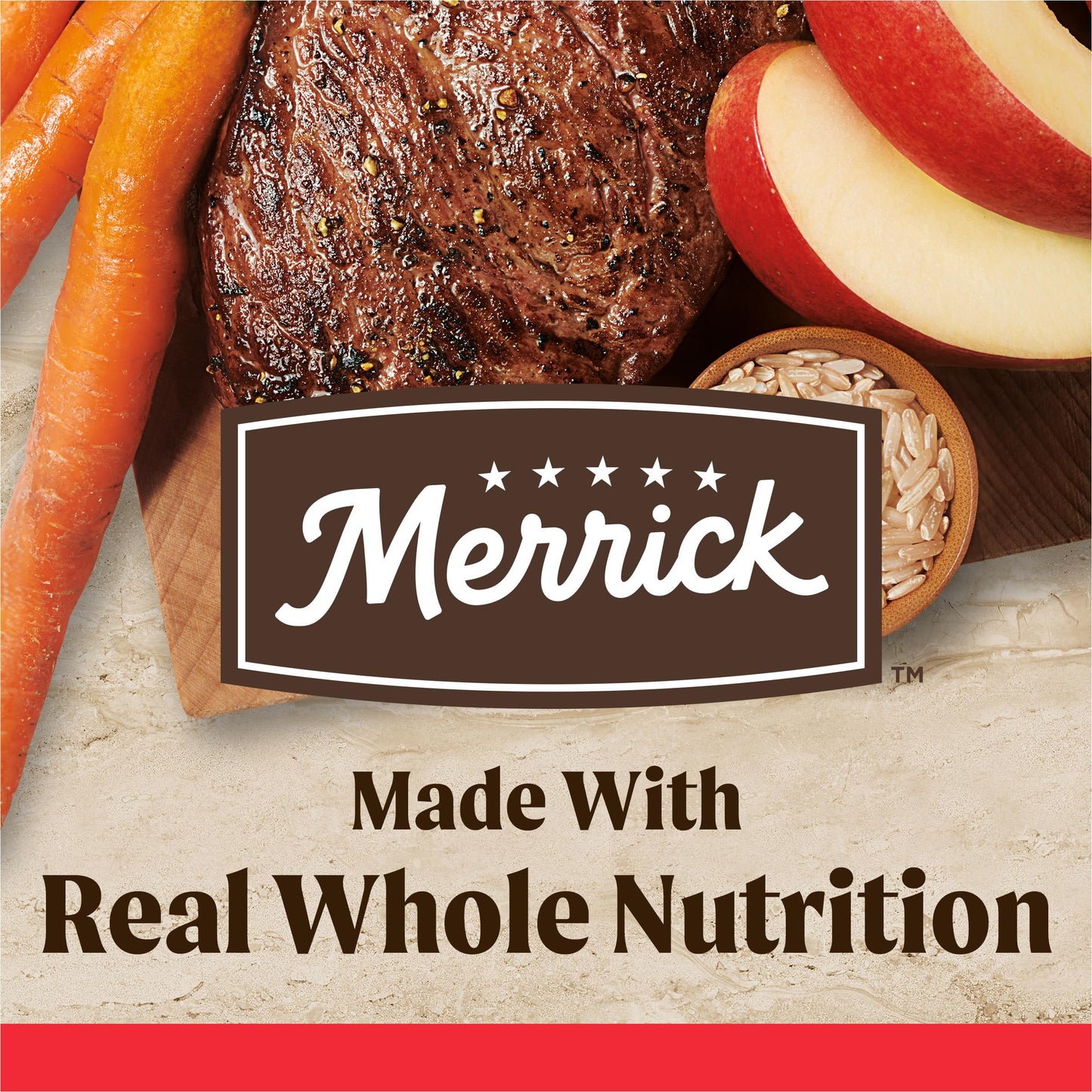 Merrick Healthy Grains Premium Adult Dry Dog Food, Wholesome And Natural Kibble With Beef And Brown Rice - 25.0 lb. Bag