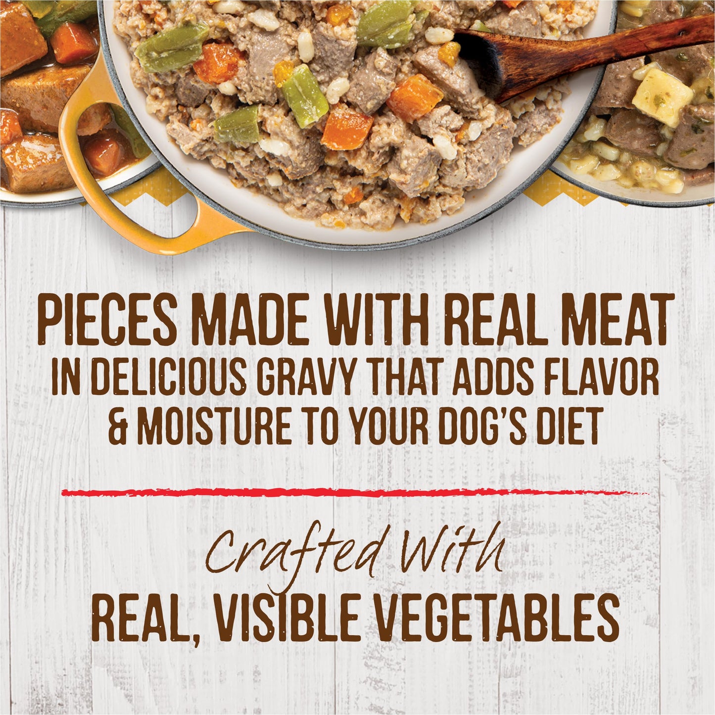 Merrick Kitchen Comforts Wet Dog Food Gravy, Variety Pack Real Meat and Brown Rice Dog Food with Grains - (Pack of 1) 9.5 lb. Cans