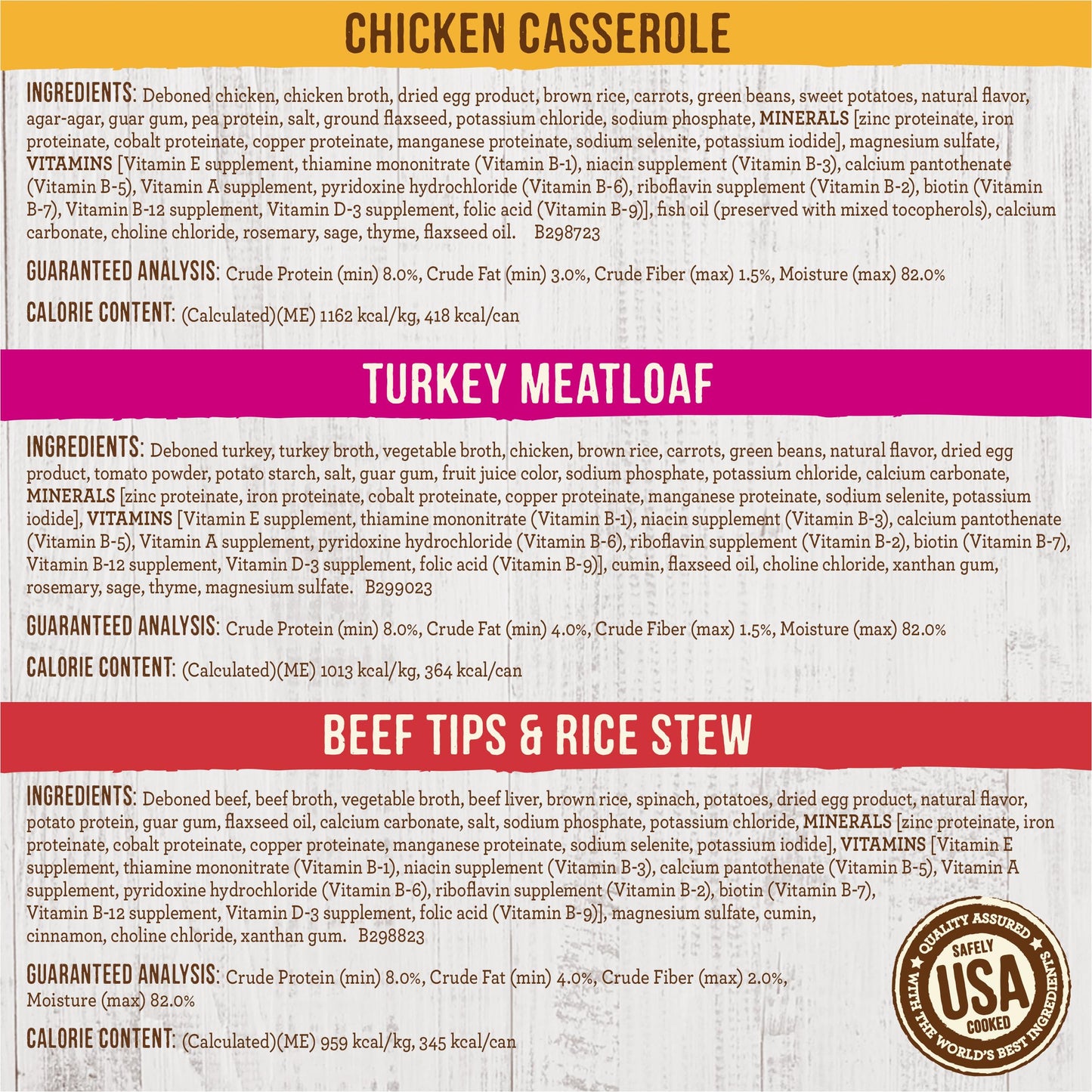 Merrick Kitchen Comforts Wet Dog Food Gravy, Variety Pack Real Meat and Brown Rice Dog Food with Grains - (Pack of 1) 9.5 lb. Cans