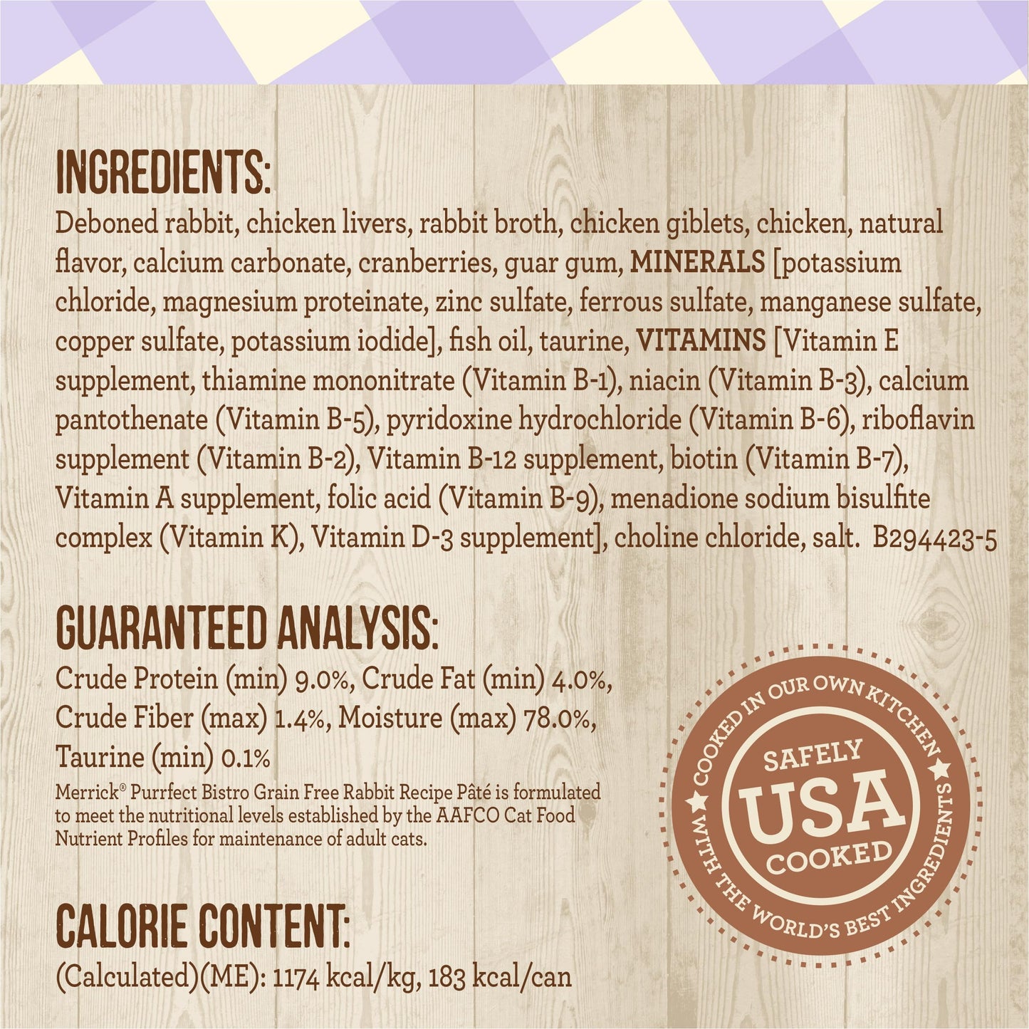 Merrick Purrfect Bistro Grain Free Wet Cat Food Rabbit Recipe Pate - (Pack of 24) 5.5 oz. Cans