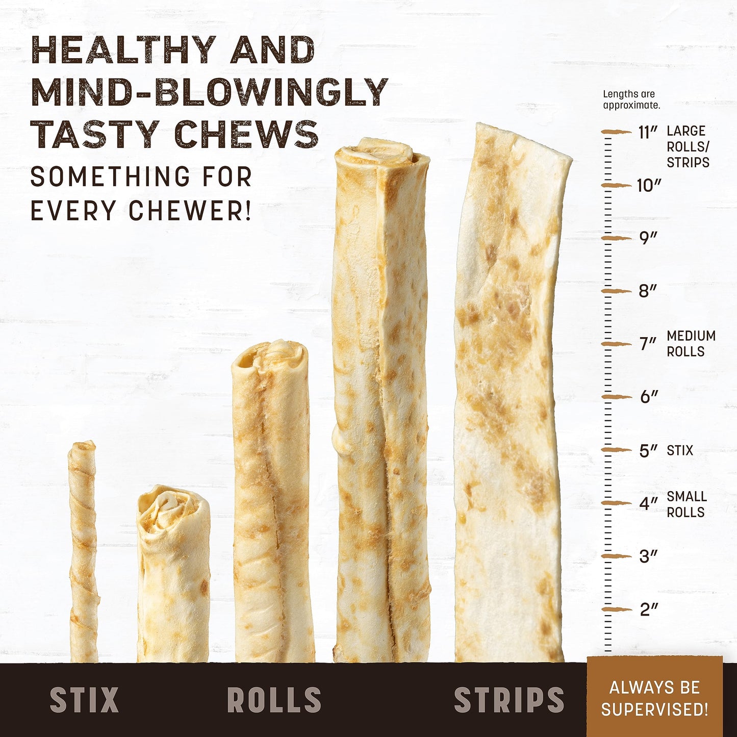 Earth Animal No Hide Strips Venison Flavored Natural Treats | No Rawhide | Quick & Thin Dog Chews | 1.5 Oz