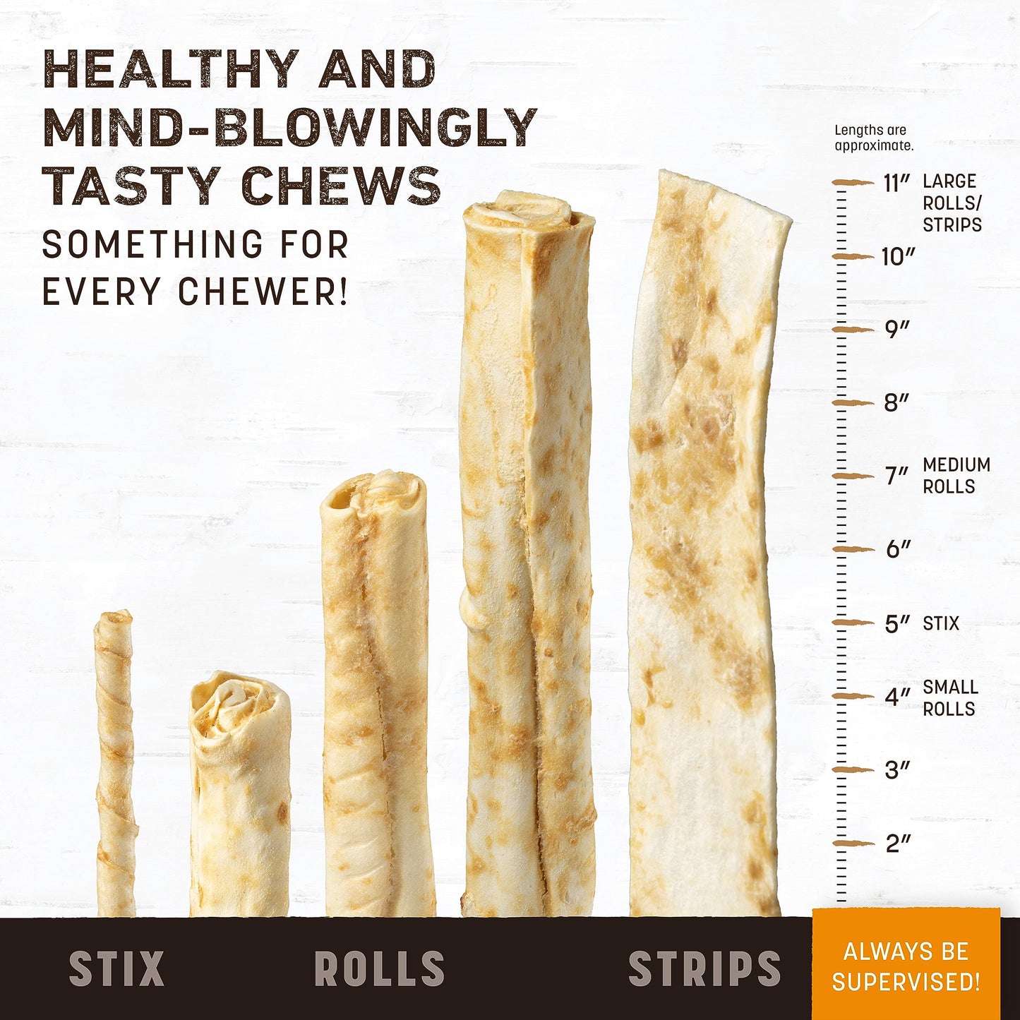 Earth Animal No Hide Strips Chicken Flavored Natural Treats | No Rawhide | Quick & Thin Dog Chews | 1.5 Oz