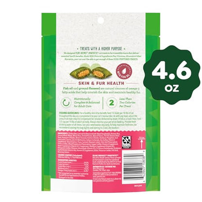 Greenies Feline Smartbites Skin & Fur Health Crunchy and Soft Cat Treats, Salmon Flavor, 4.6 oz. Pack