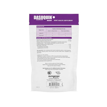 Nutramax Dasuquin Joint Health Supplement for Cats - With Glucosamine, Chondroitin, ASU, Boswellia Serrata Extract, Green Tea Extract, and Omega-3, 84 Soft Chews