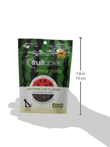 Fruitables Skinny Minis Grain Free Soft Treats for Dogs | Watermelon Flavor | 5 Ounces (2607)