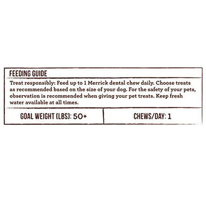 Merrick Fresh Kisses Natural Dental Chews Infused With Coconut And Botanical Oils For Large Dogs Over 50 Lbs - 22 ct. Box