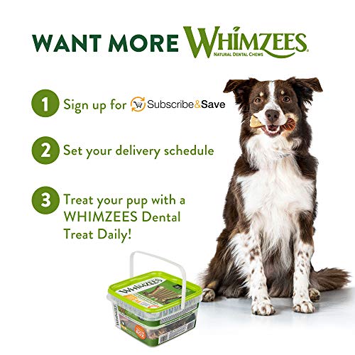 Whimzees Wellness Variety Pack Dog Dental Treats, Natural Chews, Medium Size, (28 Count)