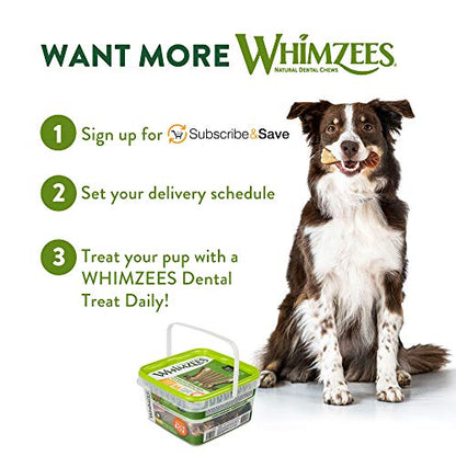 Whimzees Wellness Variety Pack Dog Dental Treats, Natural Chews, Medium Size, (28 Count)