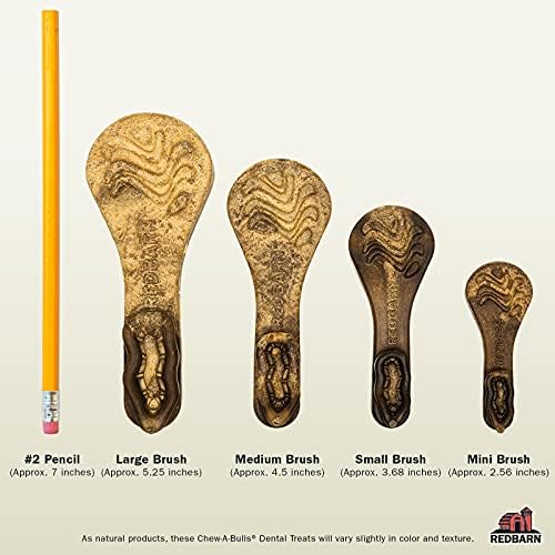 Redbarn Chew-A-Bulls (Size: Large, Shape: Brush, 6-Count (Pack of 1))