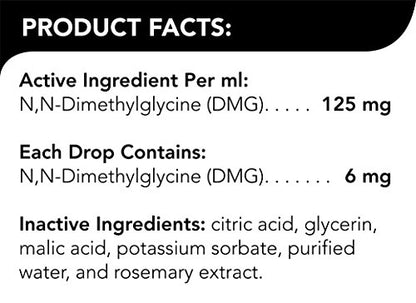 VETRISCIENCE DMG Immunity Health Easy-Dose Liquid, Vetri DMG Immune Support Supplement for Dogs and Cats, Hypoallergenic, Support Performance, Stamina, Immune Response, DMG (Dimethylglycine), 114 ml