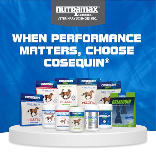 Nutramax Cosequin ASU Plus Joint Health Supplement for Horses - Pellets with Glucosamine, Chondroitin, MSM, ASU, ALA, and Hyaluronic Acid, 1050 Grams