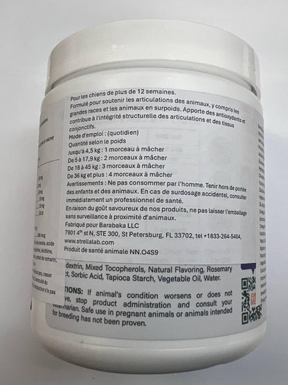 Bark&Spark Glucosamine Chondroitin Dog Hip & Joint Supplement - Joint Pain Relief - Hip & Joint Chews - Joint Support Large Small Breed - Senior Doggie Vitamin Pill Joint Health (180 Treats - Chicken)