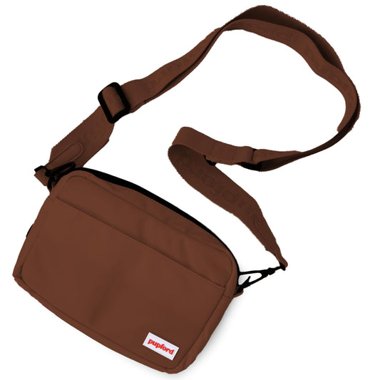 Pupford Carry Bag and Training Treat Pouch, Zipper Closure, Magnetic Treat Pouch (Brown)
