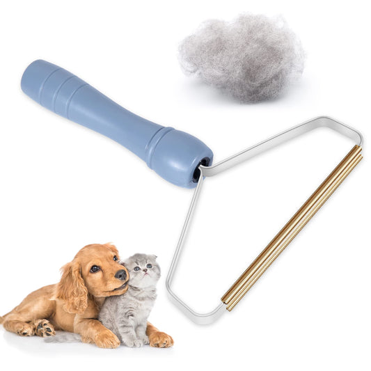 VIWIK Dog Hair Remover and Cat Hair Remover for Clothes, Cleaner Pro Pet Hair, Lint Remover, Lint Cleaner Pro, Lint Shaver, Portable Fur Remover Tool for Clothes Rugs, Carpet Rake (1PCS-Grey)