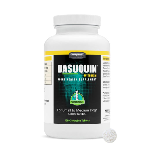 Nutramax Laboratories Dasuquin with MSM Chewables, Small/Medium Dog, 150 Count, White